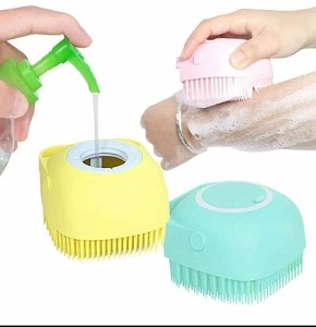 Silicon Message Bath Brush