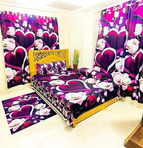 Water Proof China Premium 3D Design Bed Sheet King Size