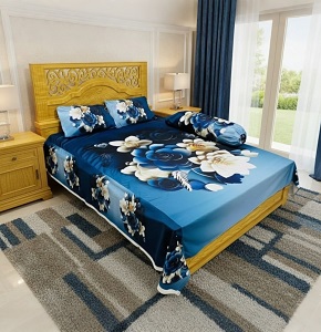 Water Proof China Premium 3D Design Bed Sheet King Size