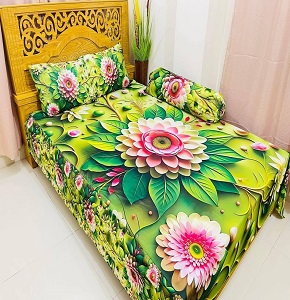 Water Proof China Premium 3D Design Bed Sheet King Size