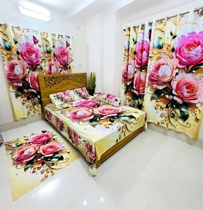 Water Proof China Premium 3D Design Bed Sheet King Size