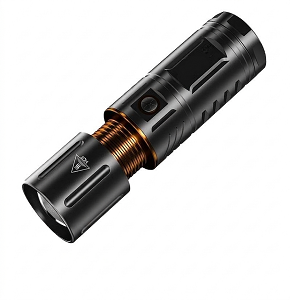 Rechargeable LED Flashlight with Telescopic Zoom & Power Bank Function