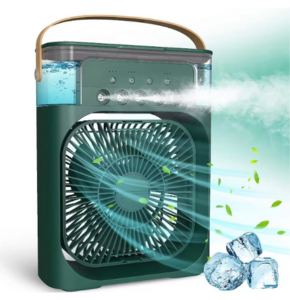 3 In 1 Air Cooling USB Fan with LED Night Light Water Fan