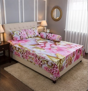 Water Proof China Premium 3D Design Bed Sheet King Size