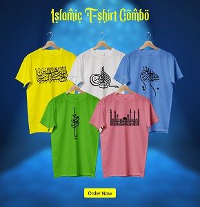 5 pcs combo Comfortable Jersey Fabrics T-shirt